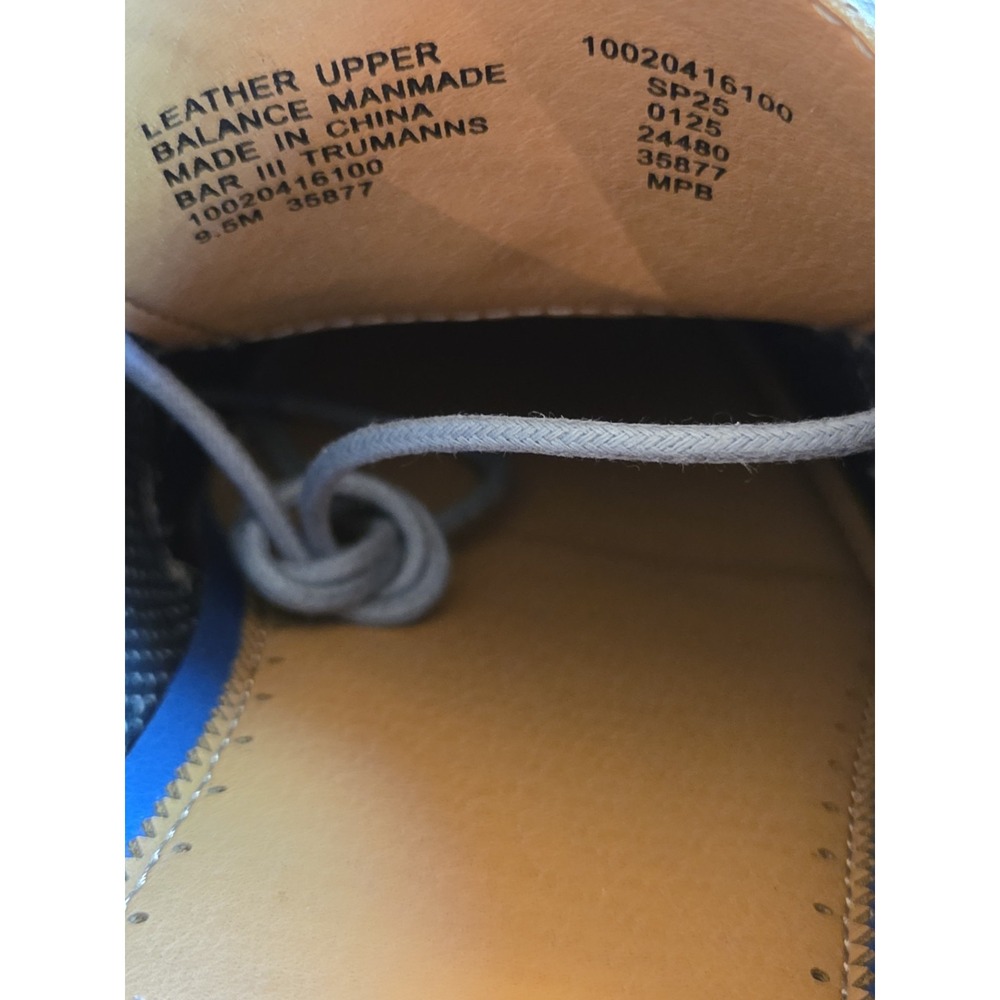 Bar III Men's Trumanns Suede Derby Shoes Manhattan Mist Blue Size 9.5M NEW! $100 - Picture 12 of 12